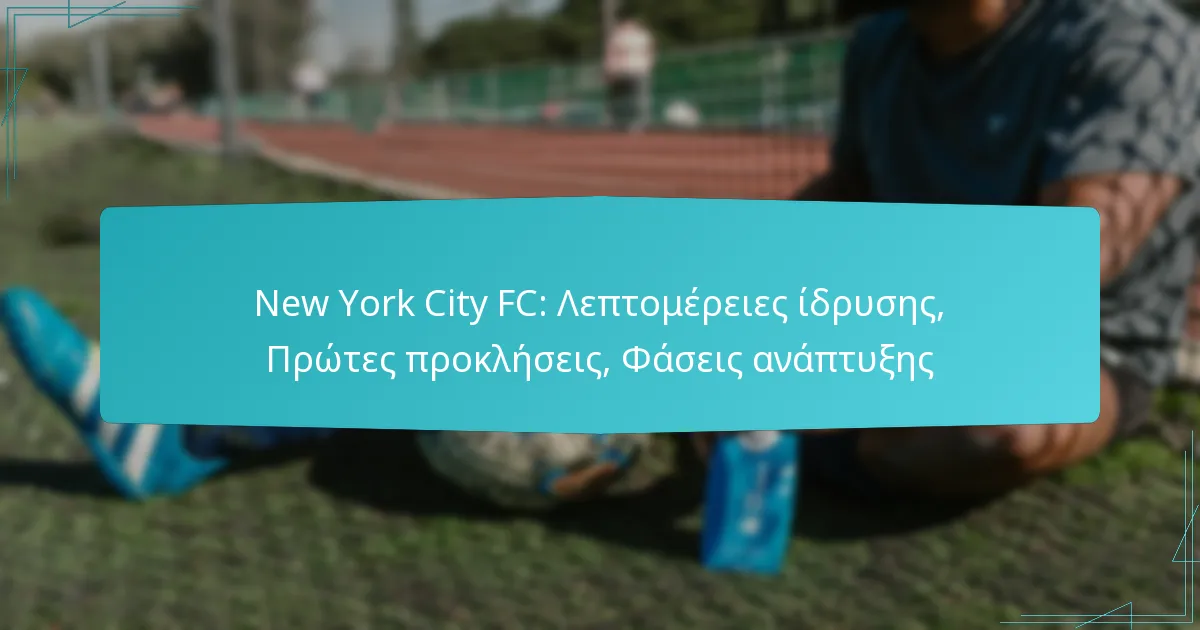 New York City FC: Λεπτομέρειες ίδρυσης, Πρώτες προκλήσεις, Φάσεις ανάπτυξης